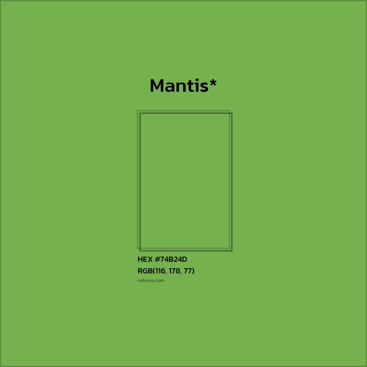 HEX #74B24D Color Name, Color Code, Palettes, Similar Paints, Images