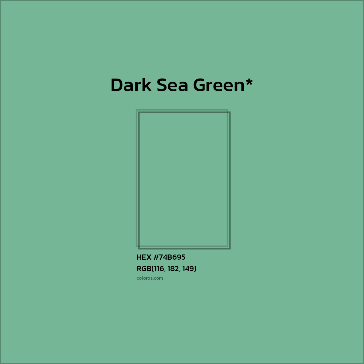 HEX #74B695 Color Name, Color Code, Palettes, Similar Paints, Images