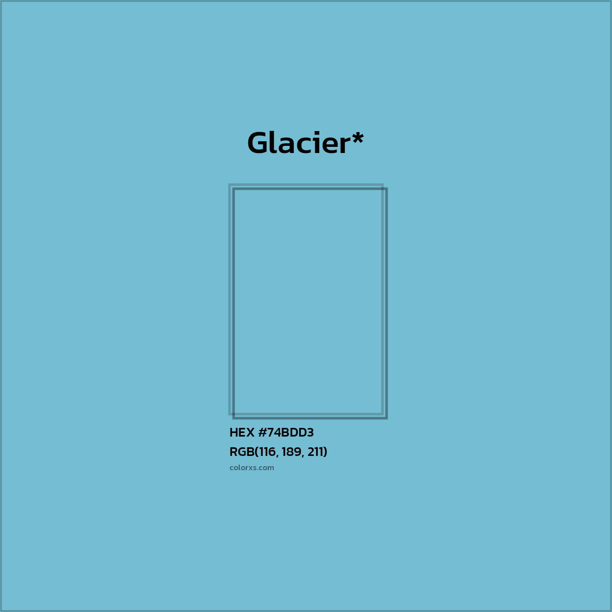 HEX #74BDD3 Color Name, Color Code, Palettes, Similar Paints, Images