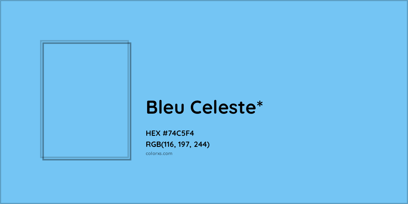 HEX #74C5F4 Color Name, Color Code, Palettes, Similar Paints, Images