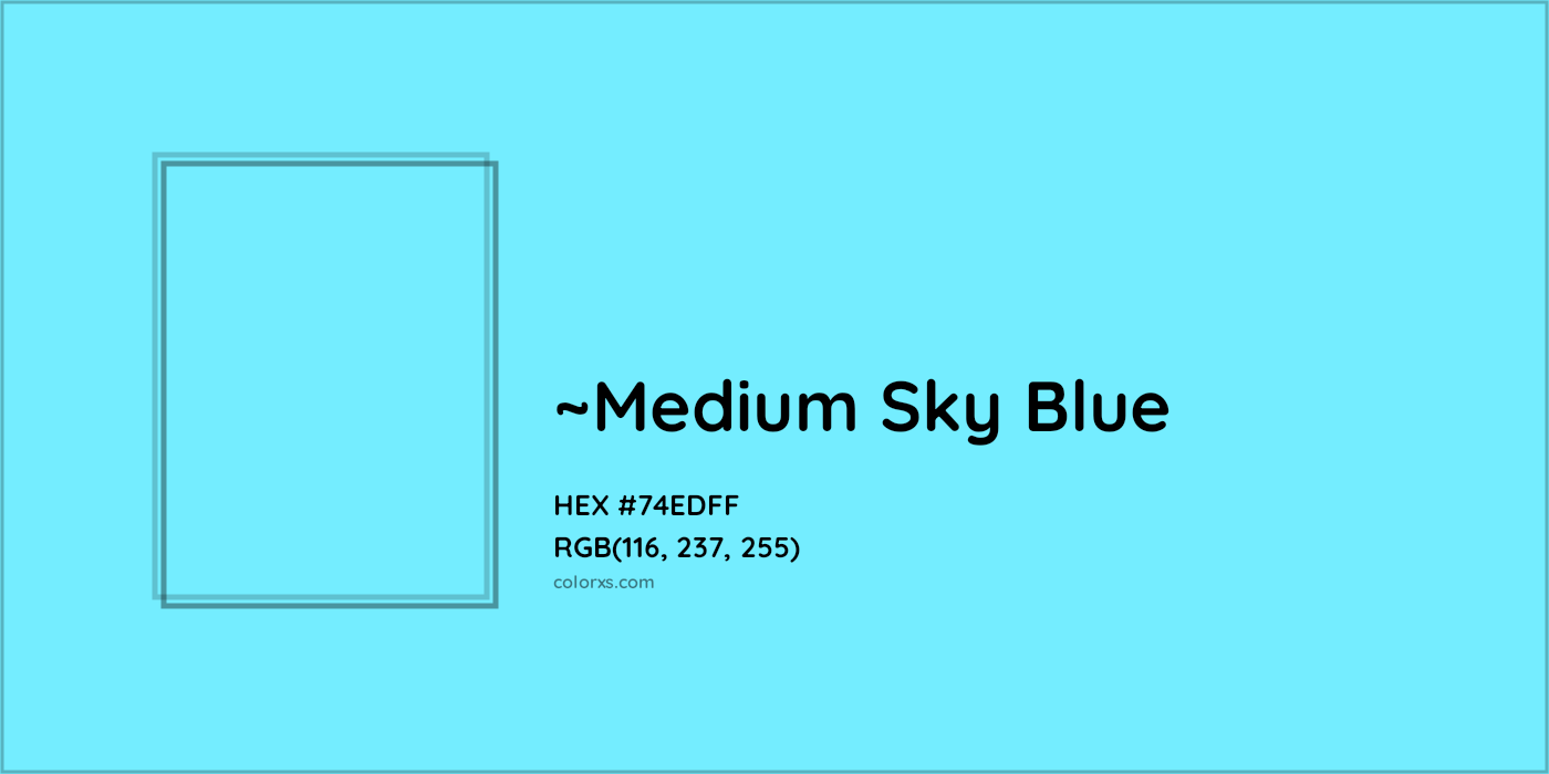 HEX #74EDFF Color Name, Color Code, Palettes, Similar Paints, Images