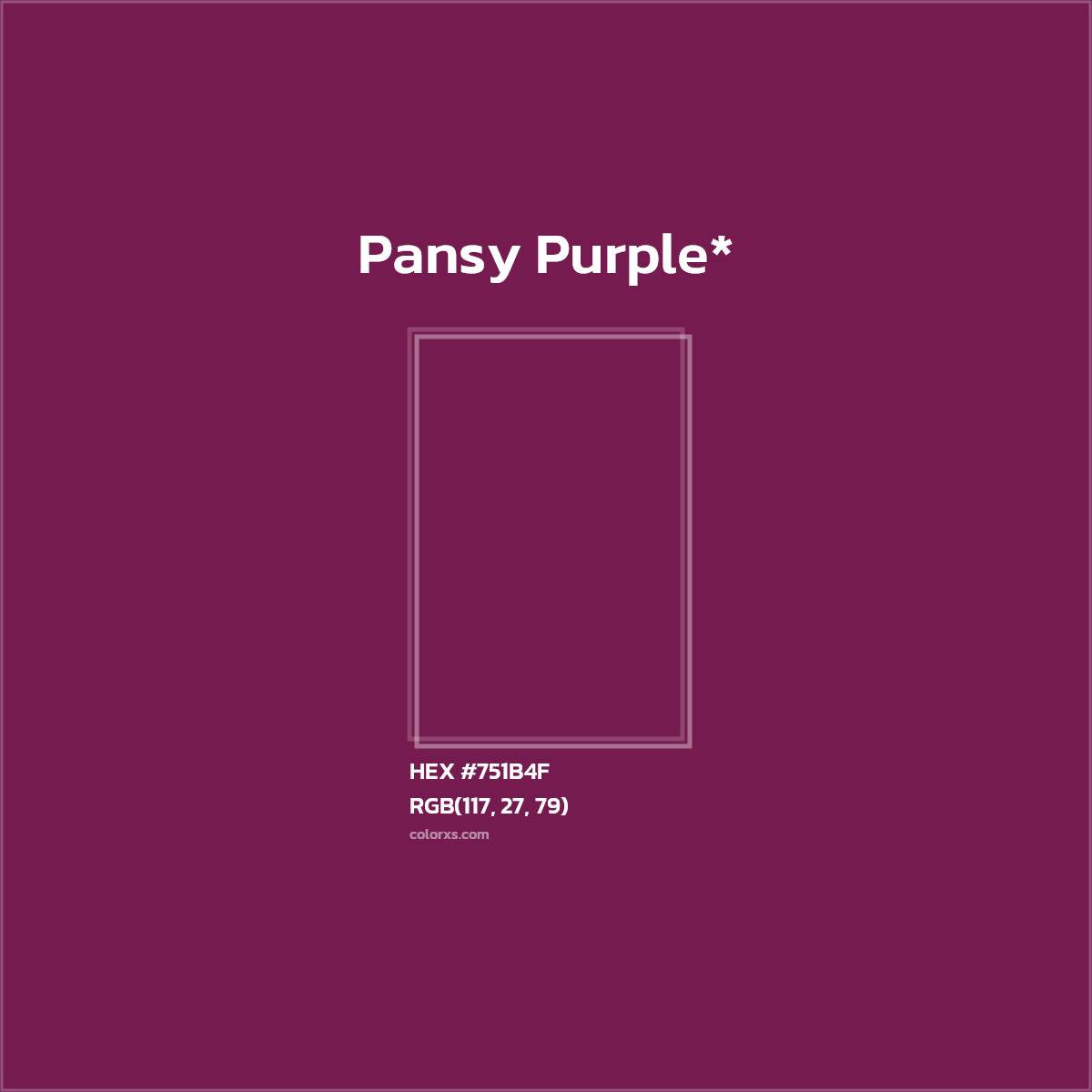 HEX #751B4F Color Name, Color Code, Palettes, Similar Paints, Images