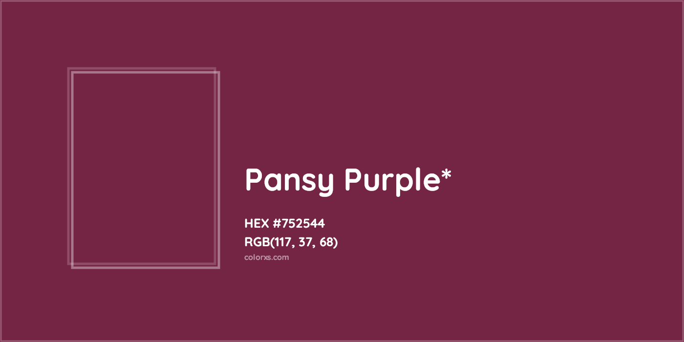 HEX #752544 Color Name, Color Code, Palettes, Similar Paints, Images