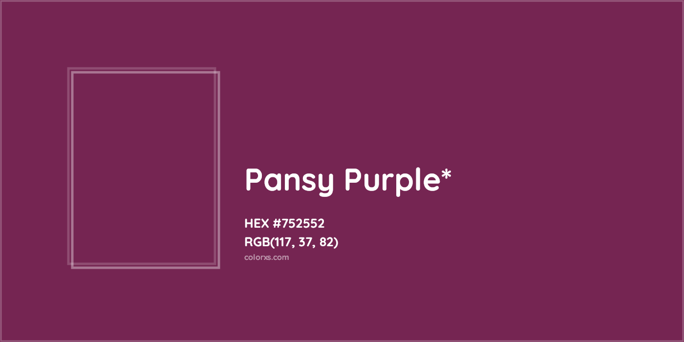 HEX #752552 Color Name, Color Code, Palettes, Similar Paints, Images