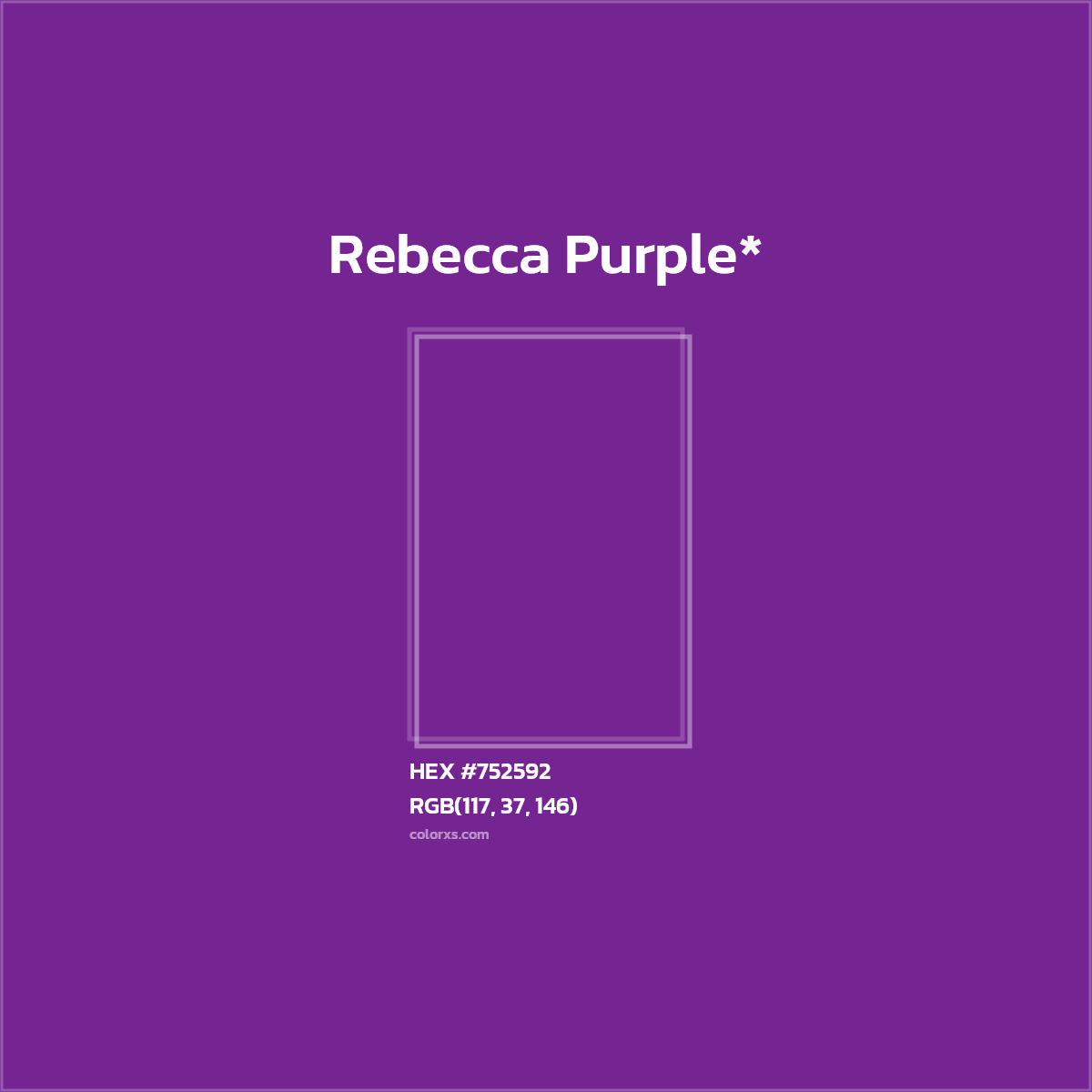 HEX #752592 Color Name, Color Code, Palettes, Similar Paints, Images