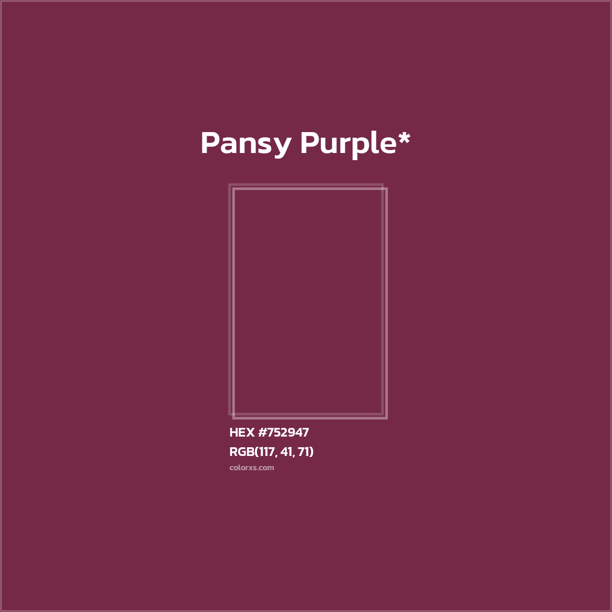 HEX #752947 Color Name, Color Code, Palettes, Similar Paints, Images