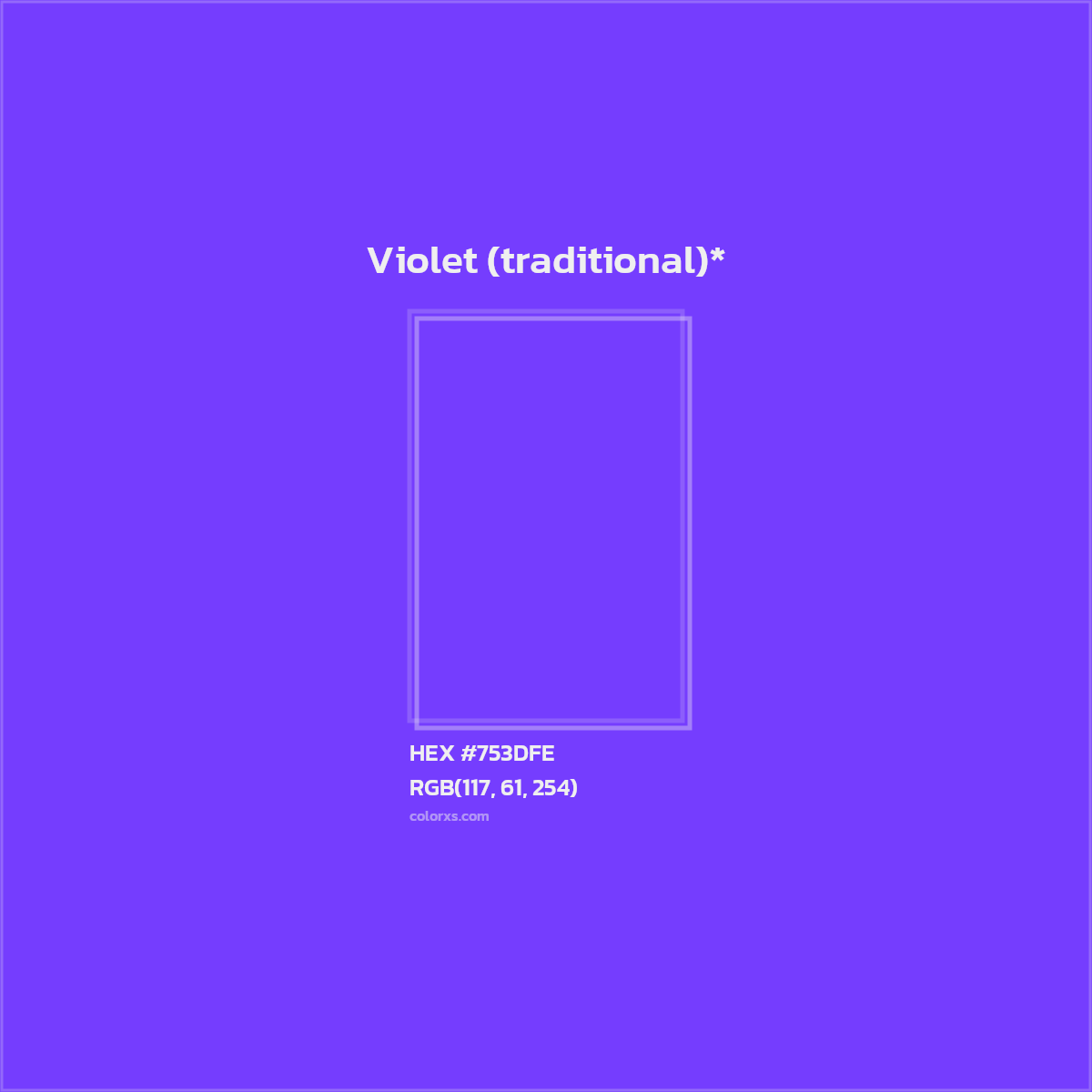 HEX #753DFE Color Name, Color Code, Palettes, Similar Paints, Images