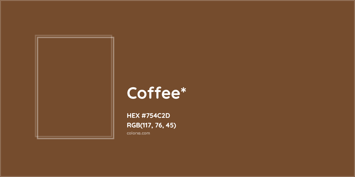 HEX #754C2D Color Name, Color Code, Palettes, Similar Paints, Images