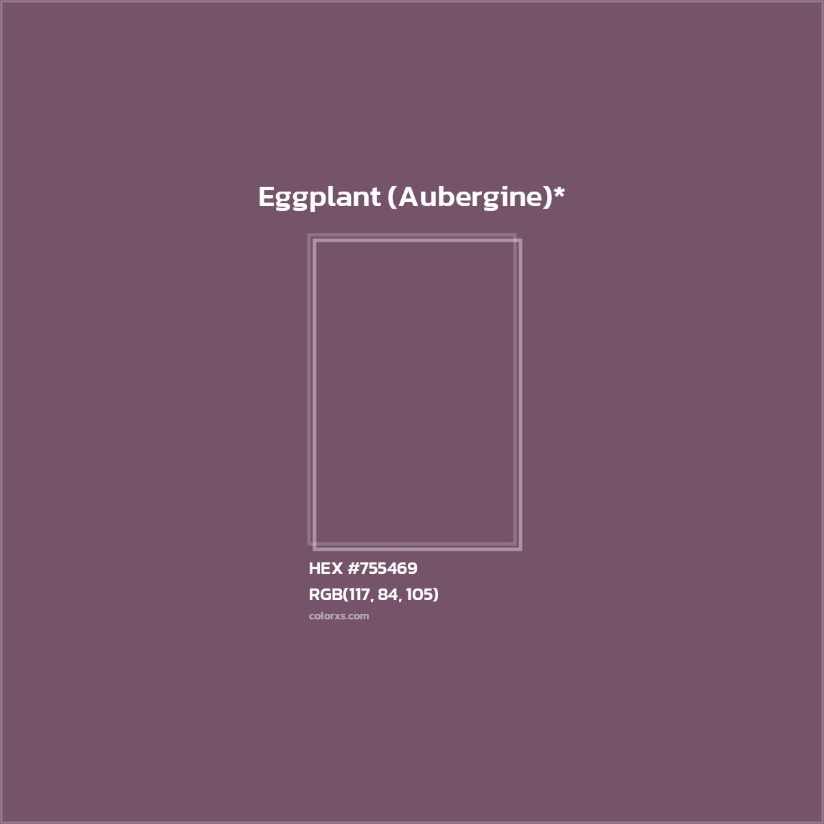 HEX #755469 Color Name, Color Code, Palettes, Similar Paints, Images