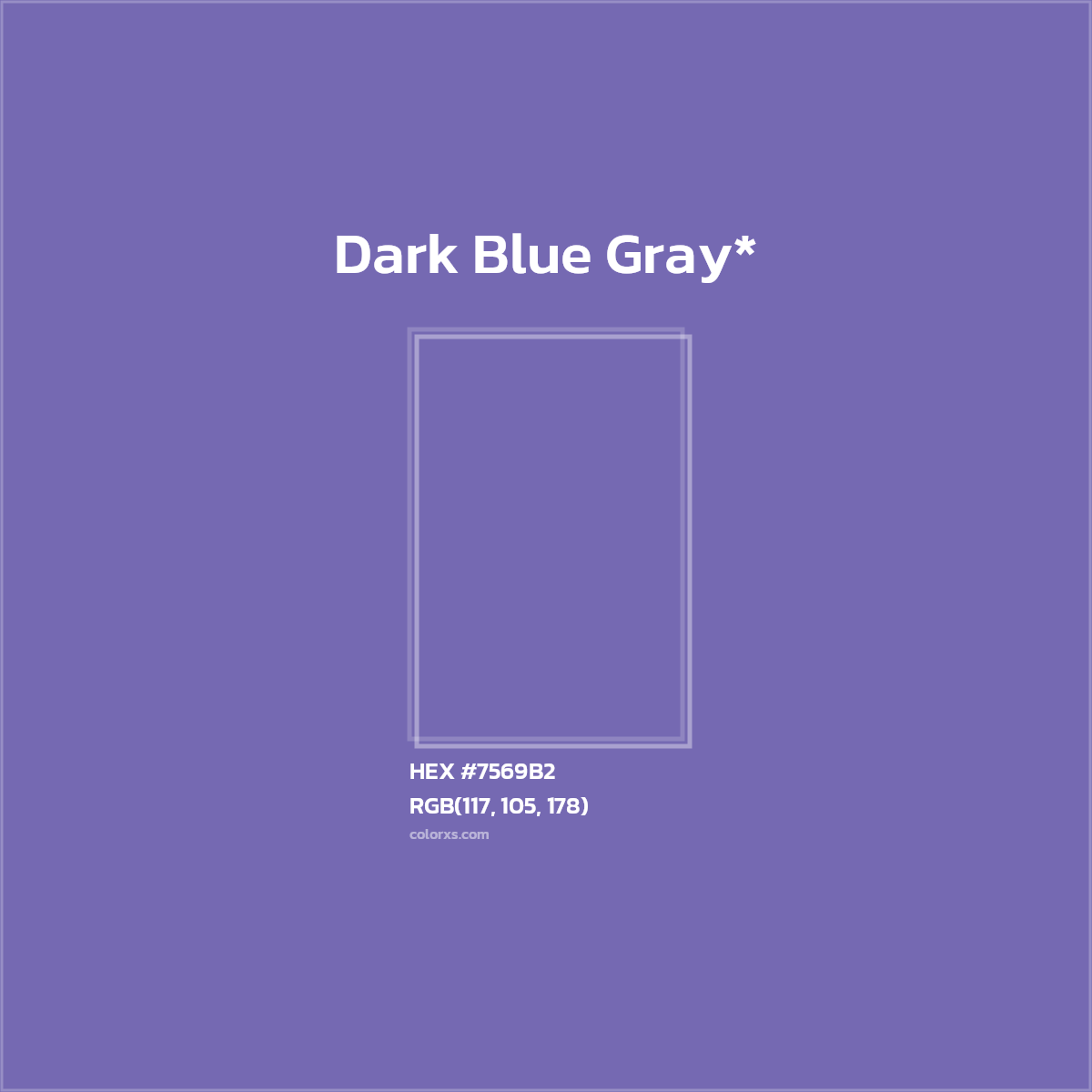 HEX #7569B2 Color Name, Color Code, Palettes, Similar Paints, Images