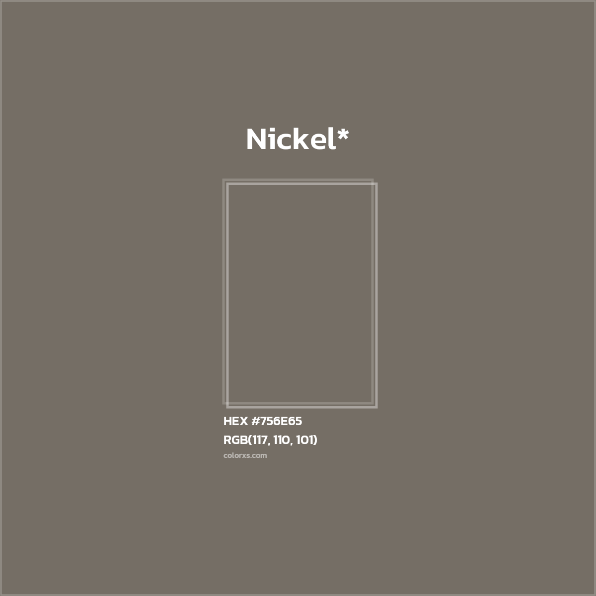 HEX #756E65 Color Name, Color Code, Palettes, Similar Paints, Images