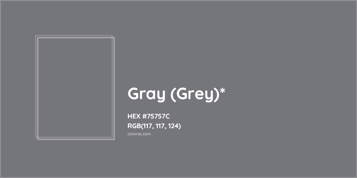 HEX #75757C Color Name, Color Code, Palettes, Similar Paints, Images