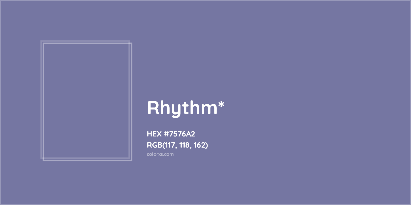 HEX #7576A2 Color Name, Color Code, Palettes, Similar Paints, Images