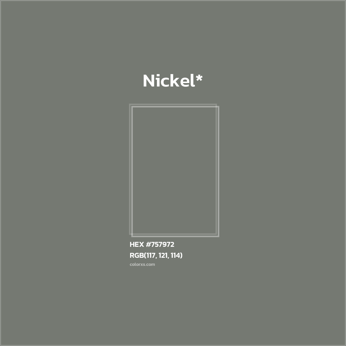 HEX #757972 Color Name, Color Code, Palettes, Similar Paints, Images