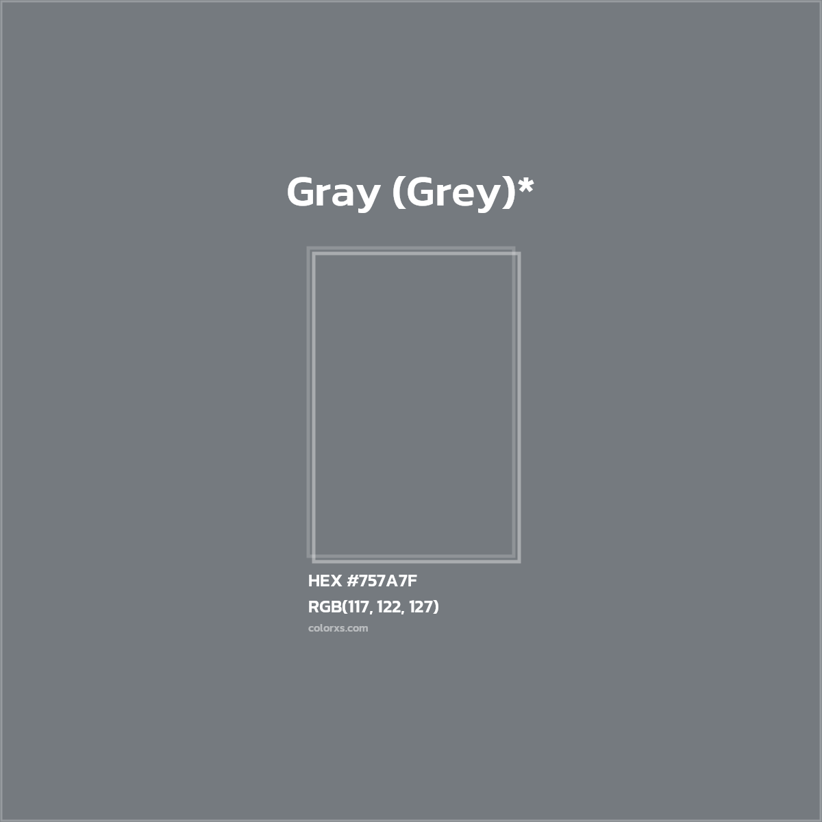 HEX #757A7F Color Name, Color Code, Palettes, Similar Paints, Images