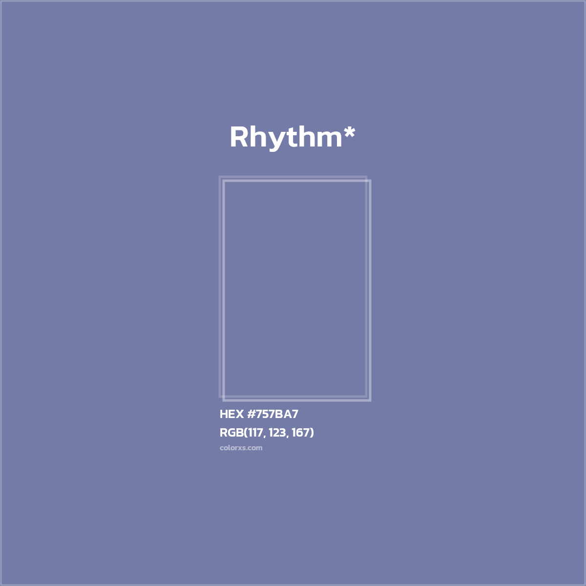 HEX #757BA7 Color Name, Color Code, Palettes, Similar Paints, Images