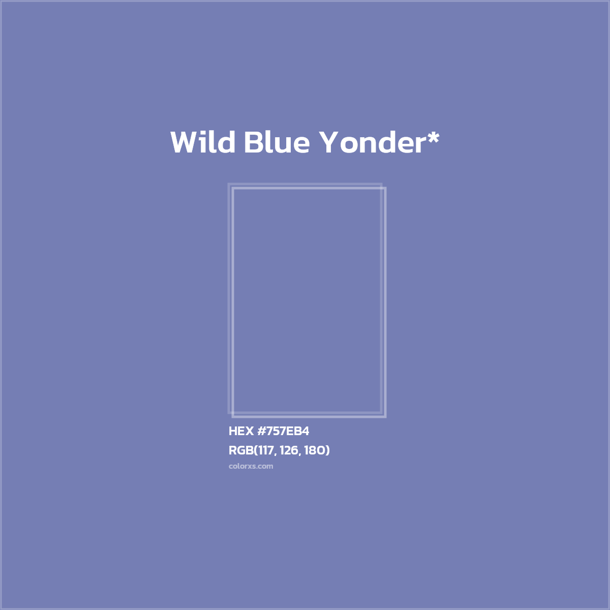 HEX #757EB4 Color Name, Color Code, Palettes, Similar Paints, Images