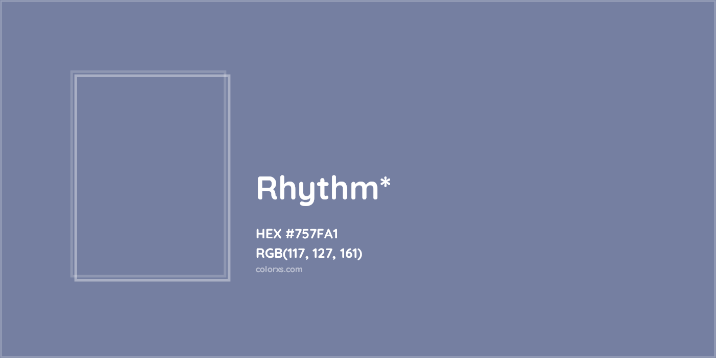 HEX #757FA1 Color Name, Color Code, Palettes, Similar Paints, Images