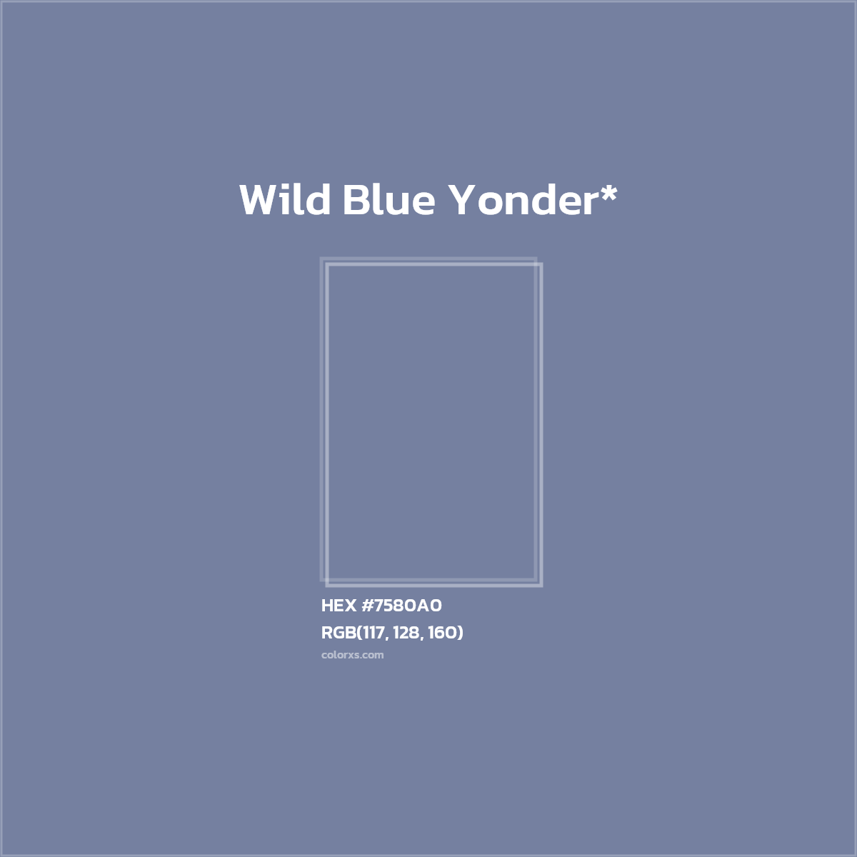 HEX #7580A0 Color Name, Color Code, Palettes, Similar Paints, Images