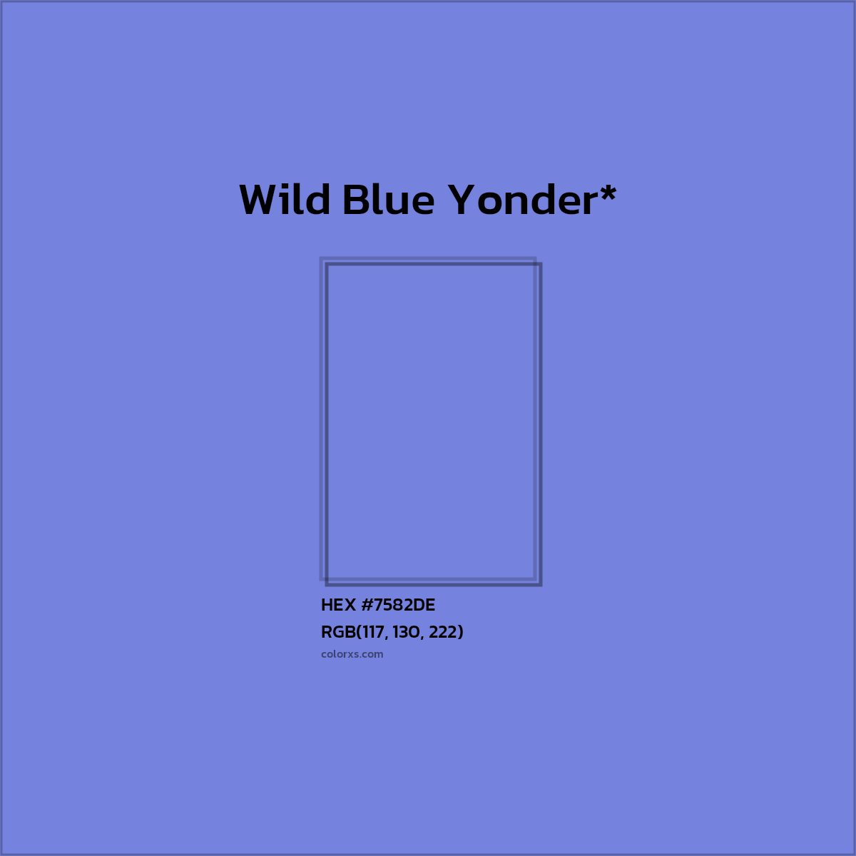 HEX #7582DE Color Name, Color Code, Palettes, Similar Paints, Images