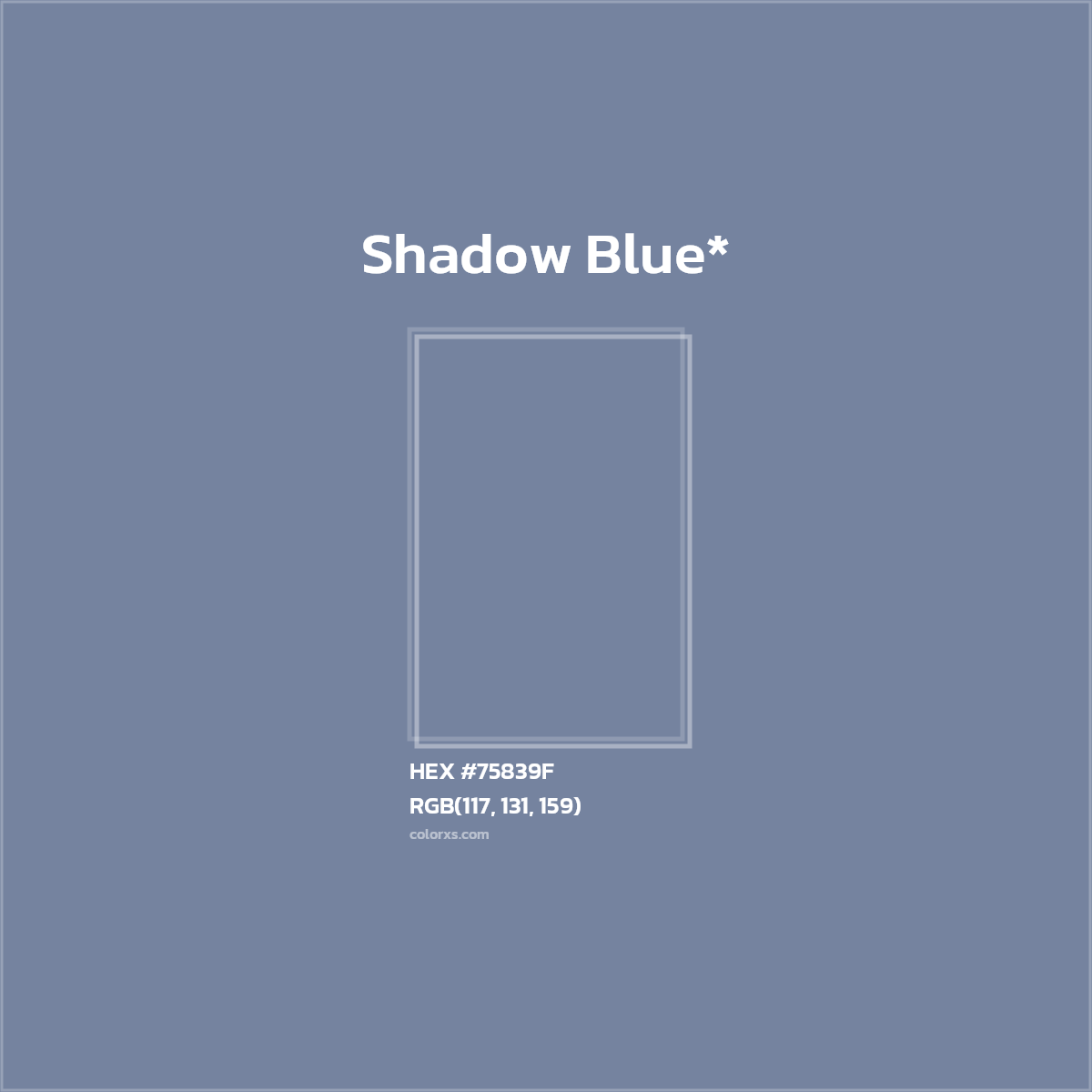 HEX #75839F Color Name, Color Code, Palettes, Similar Paints, Images