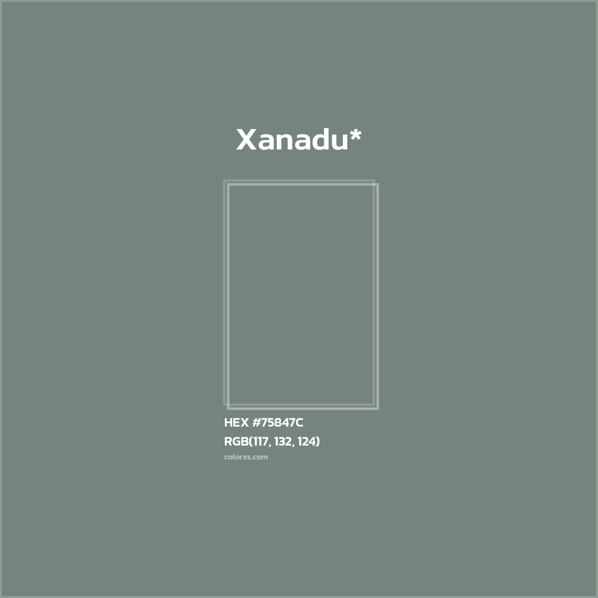 HEX #75847C Color Name, Color Code, Palettes, Similar Paints, Images