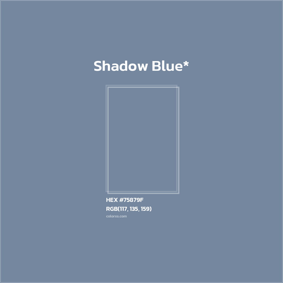 HEX #75879F Color Name, Color Code, Palettes, Similar Paints, Images
