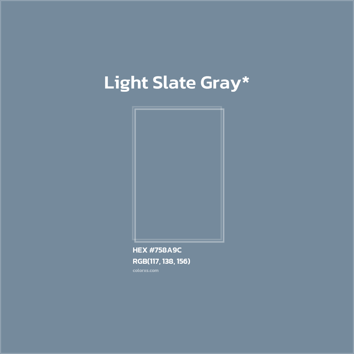 HEX #758A9C Color Name, Color Code, Palettes, Similar Paints, Images