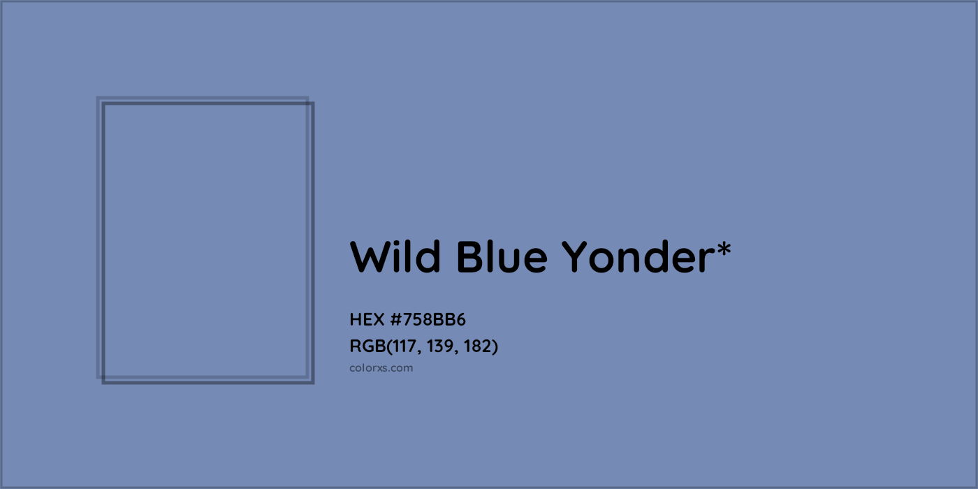 HEX #758BB6 Color Name, Color Code, Palettes, Similar Paints, Images