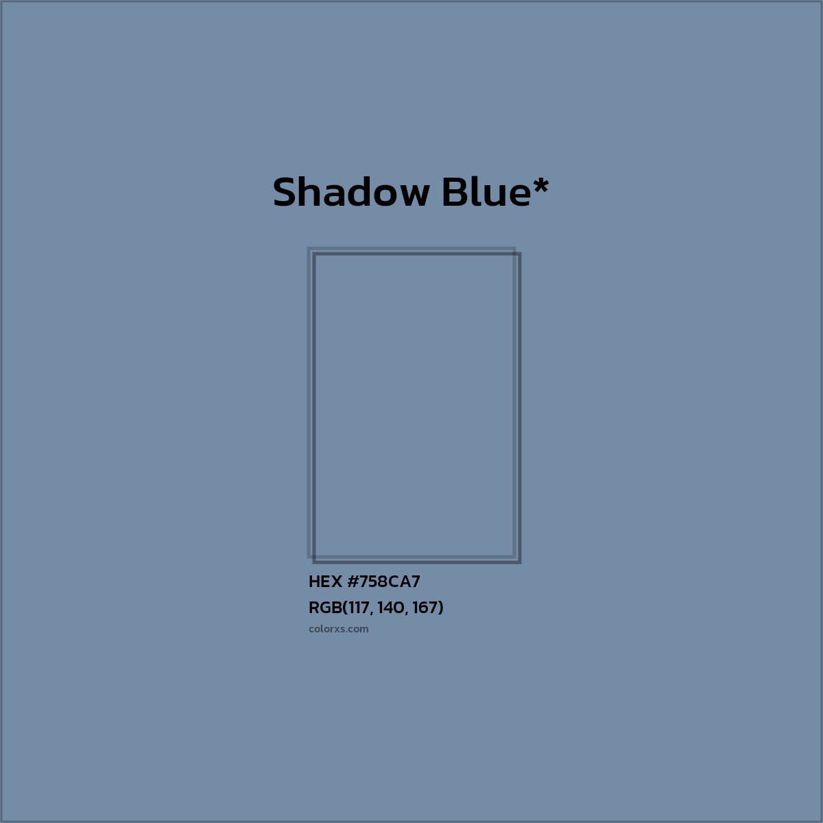HEX #758CA7 Color Name, Color Code, Palettes, Similar Paints, Images