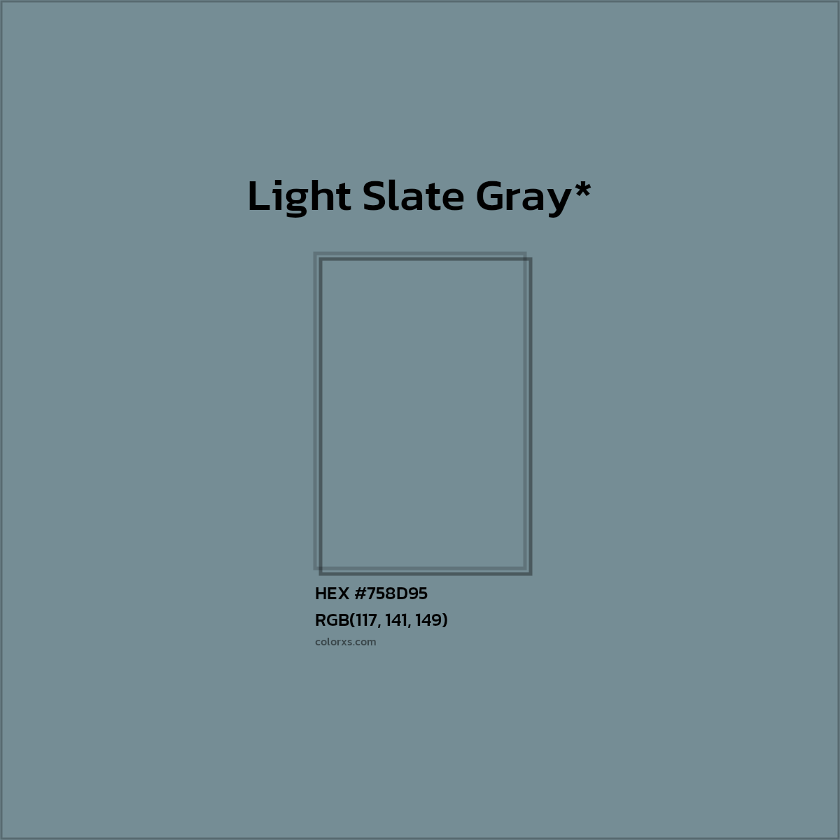 HEX #758D95 Color Name, Color Code, Palettes, Similar Paints, Images