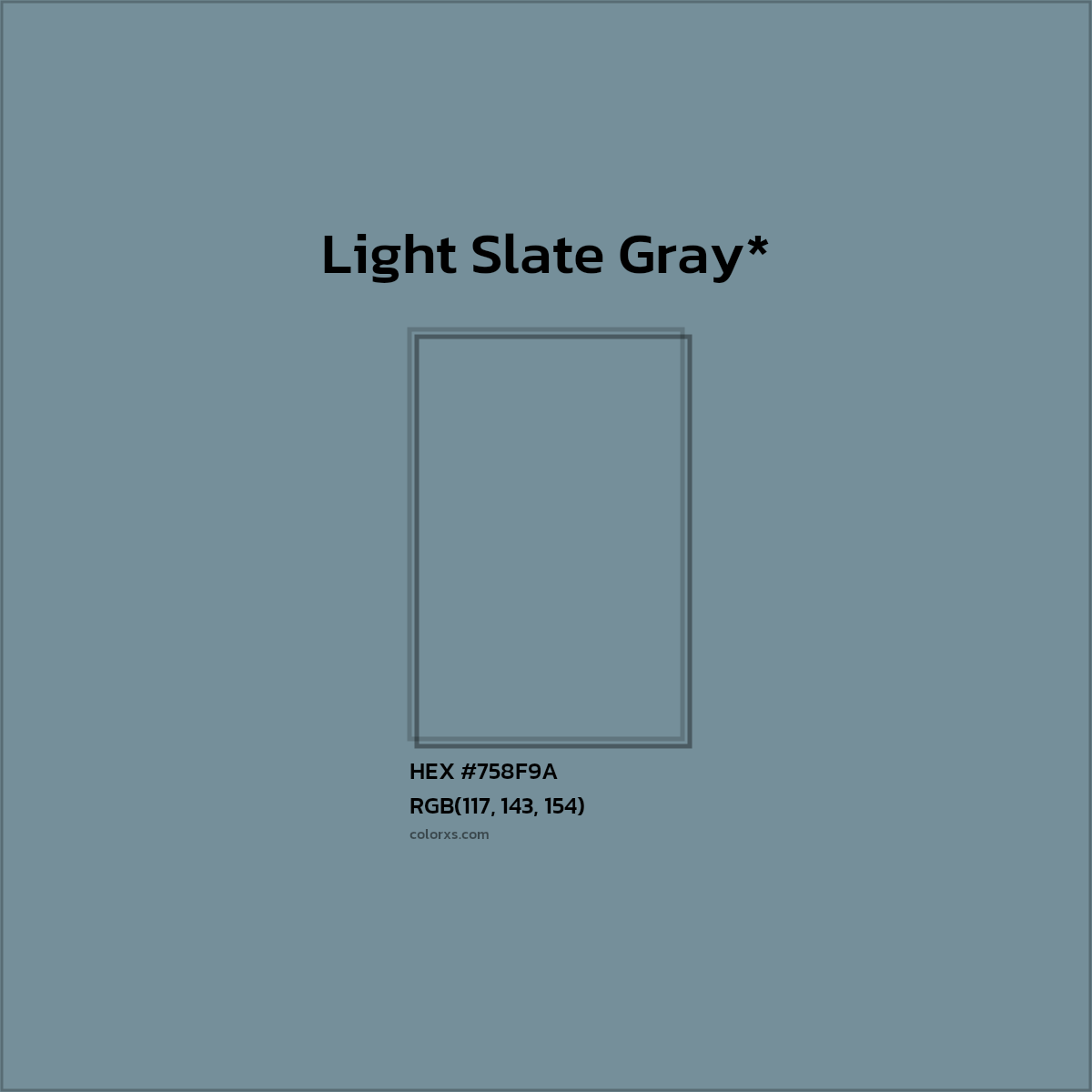 HEX #758F9A Color Name, Color Code, Palettes, Similar Paints, Images