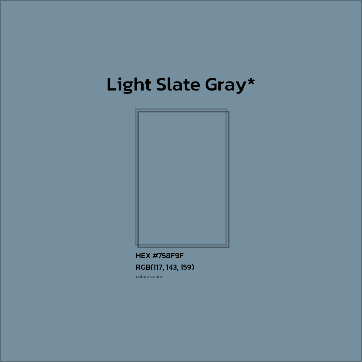 HEX #758F9F Color Name, Color Code, Palettes, Similar Paints, Images
