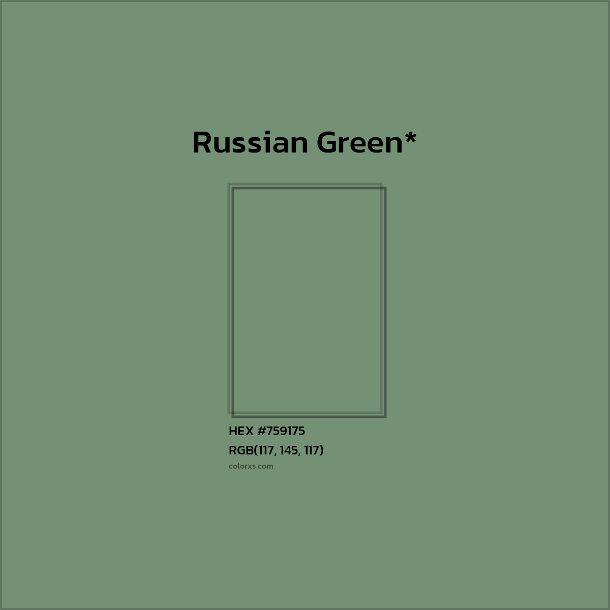 HEX #759175 Color Name, Color Code, Palettes, Similar Paints, Images