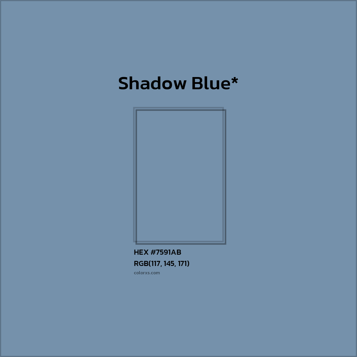 HEX #7591AB Color Name, Color Code, Palettes, Similar Paints, Images