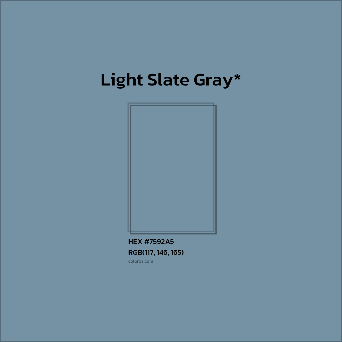 HEX #7592A5 Color Name, Color Code, Palettes, Similar Paints, Images