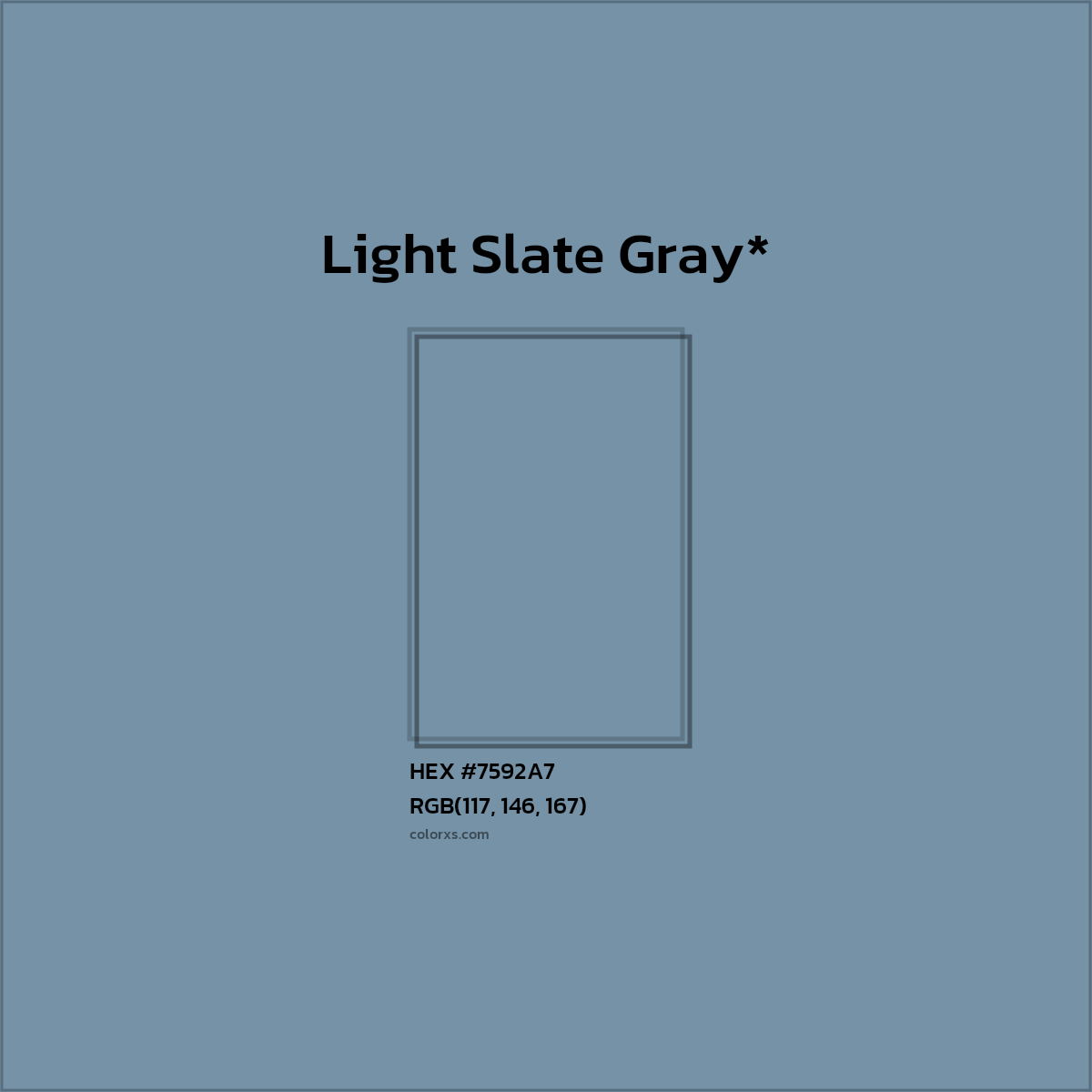 HEX #7592A7 Color Name, Color Code, Palettes, Similar Paints, Images