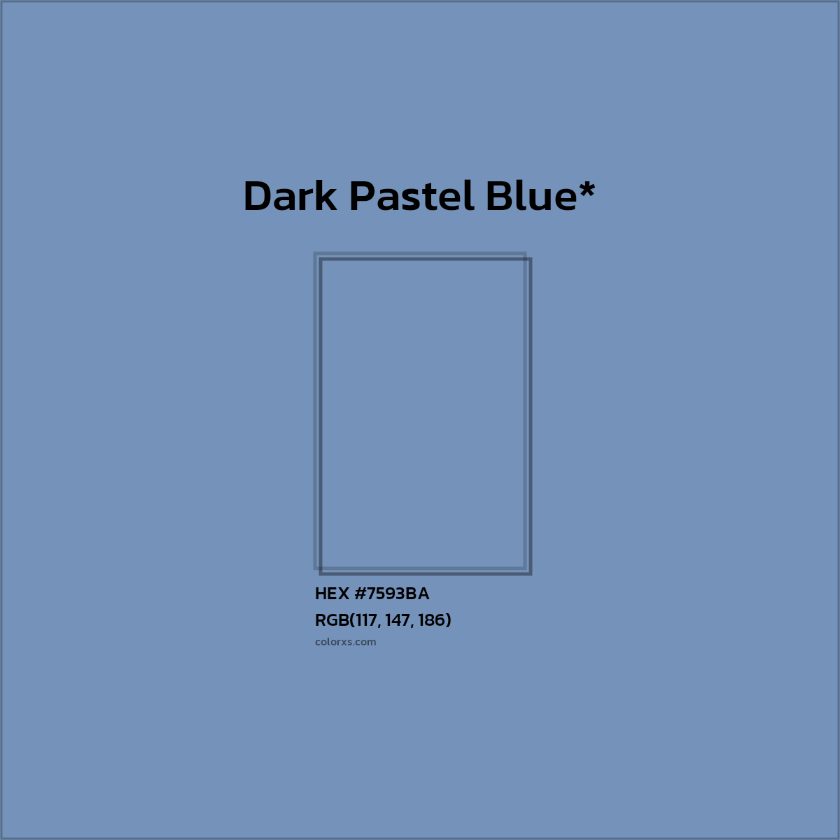 HEX #7593BA Color Name, Color Code, Palettes, Similar Paints, Images