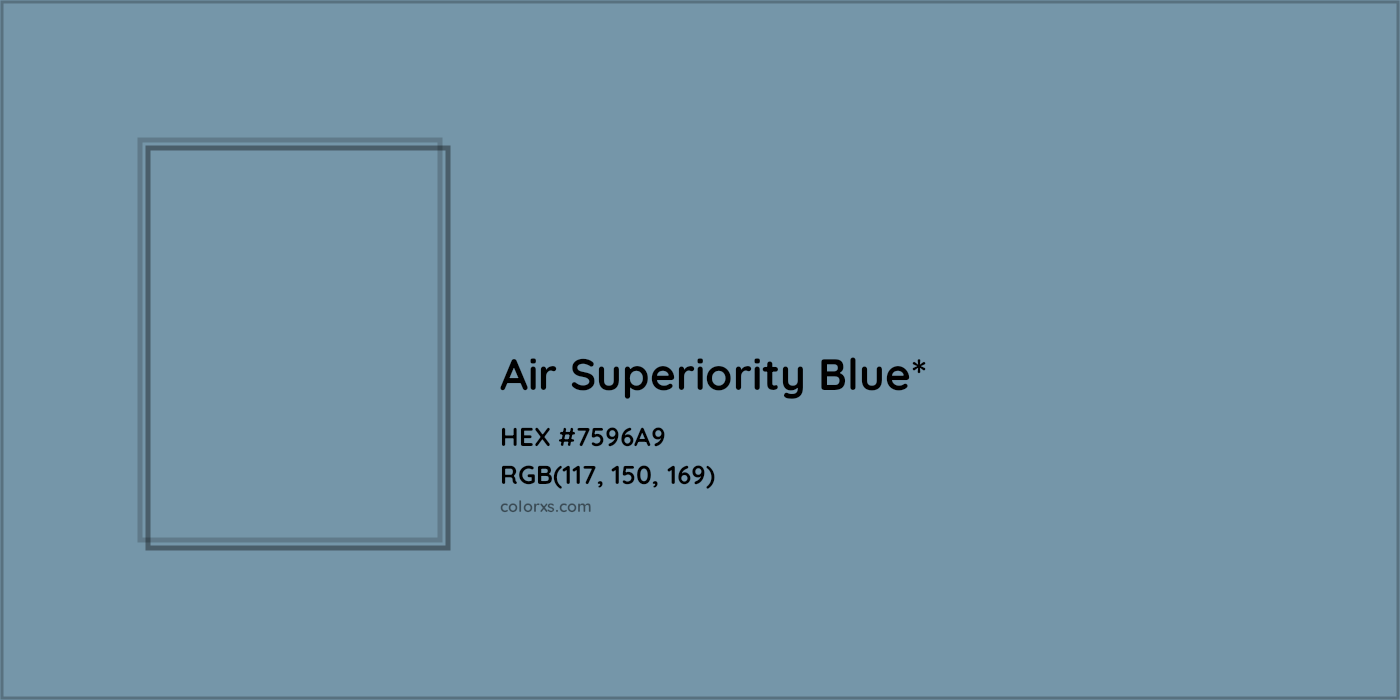 HEX #7596A9 Color Name, Color Code, Palettes, Similar Paints, Images
