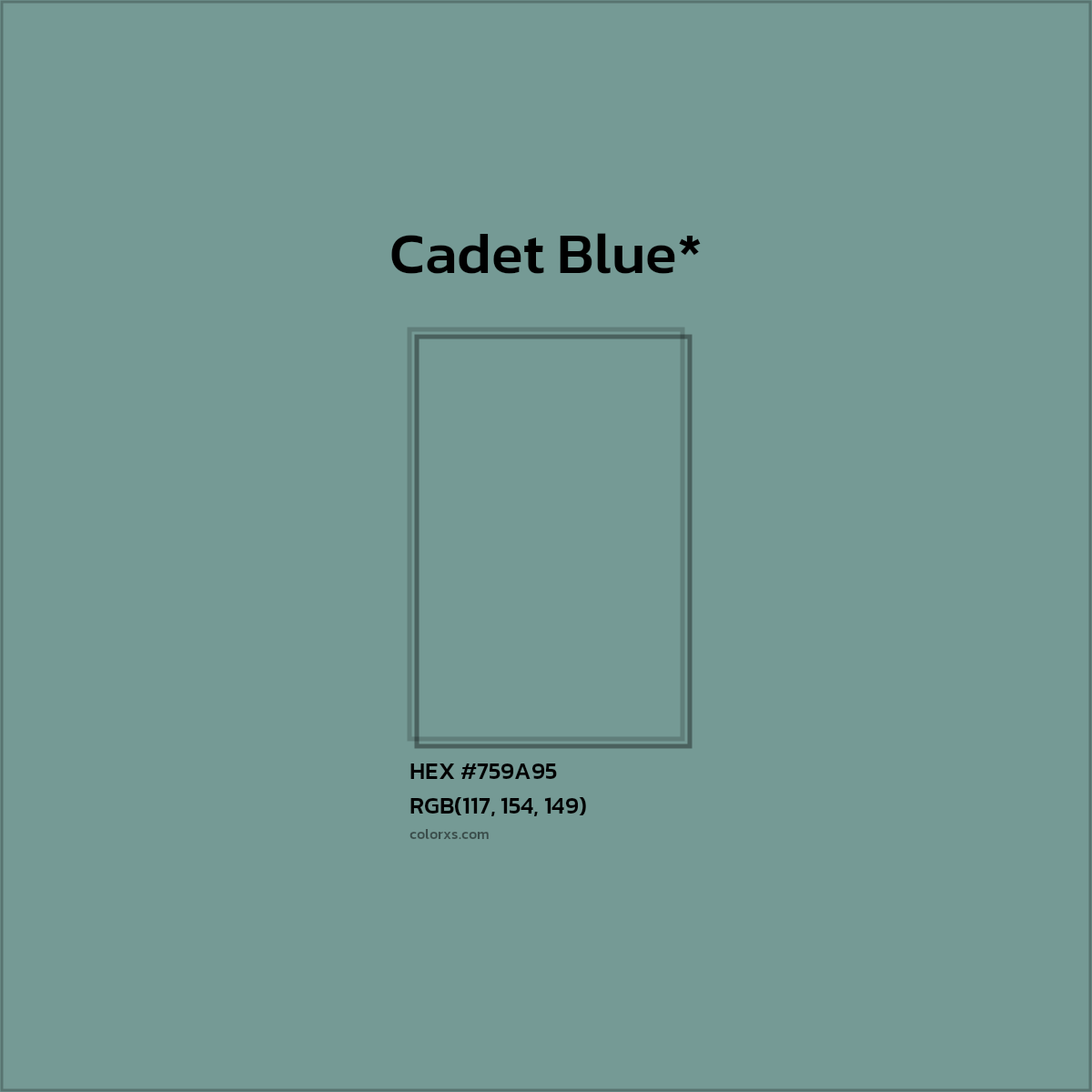 HEX #759A95 Color Name, Color Code, Palettes, Similar Paints, Images