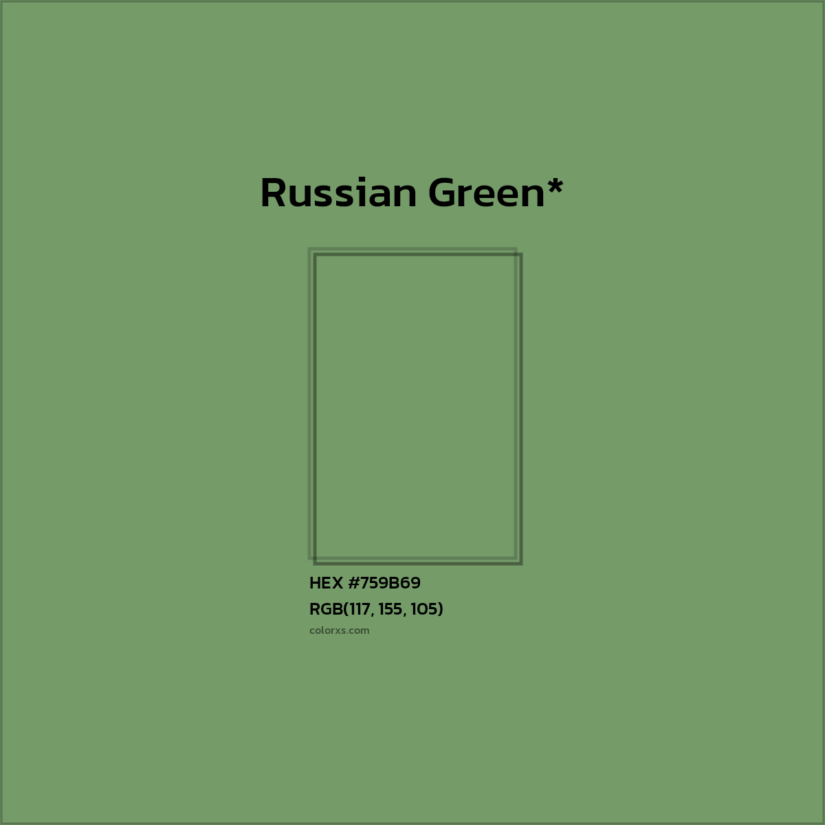 HEX #759B69 Color Name, Color Code, Palettes, Similar Paints, Images