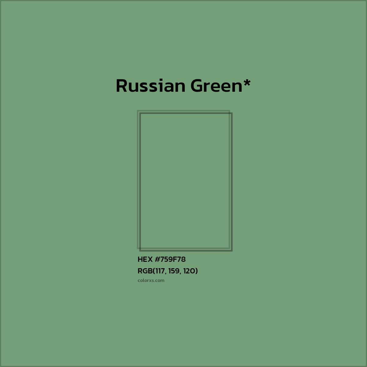 HEX #759F78 Color Name, Color Code, Palettes, Similar Paints, Images