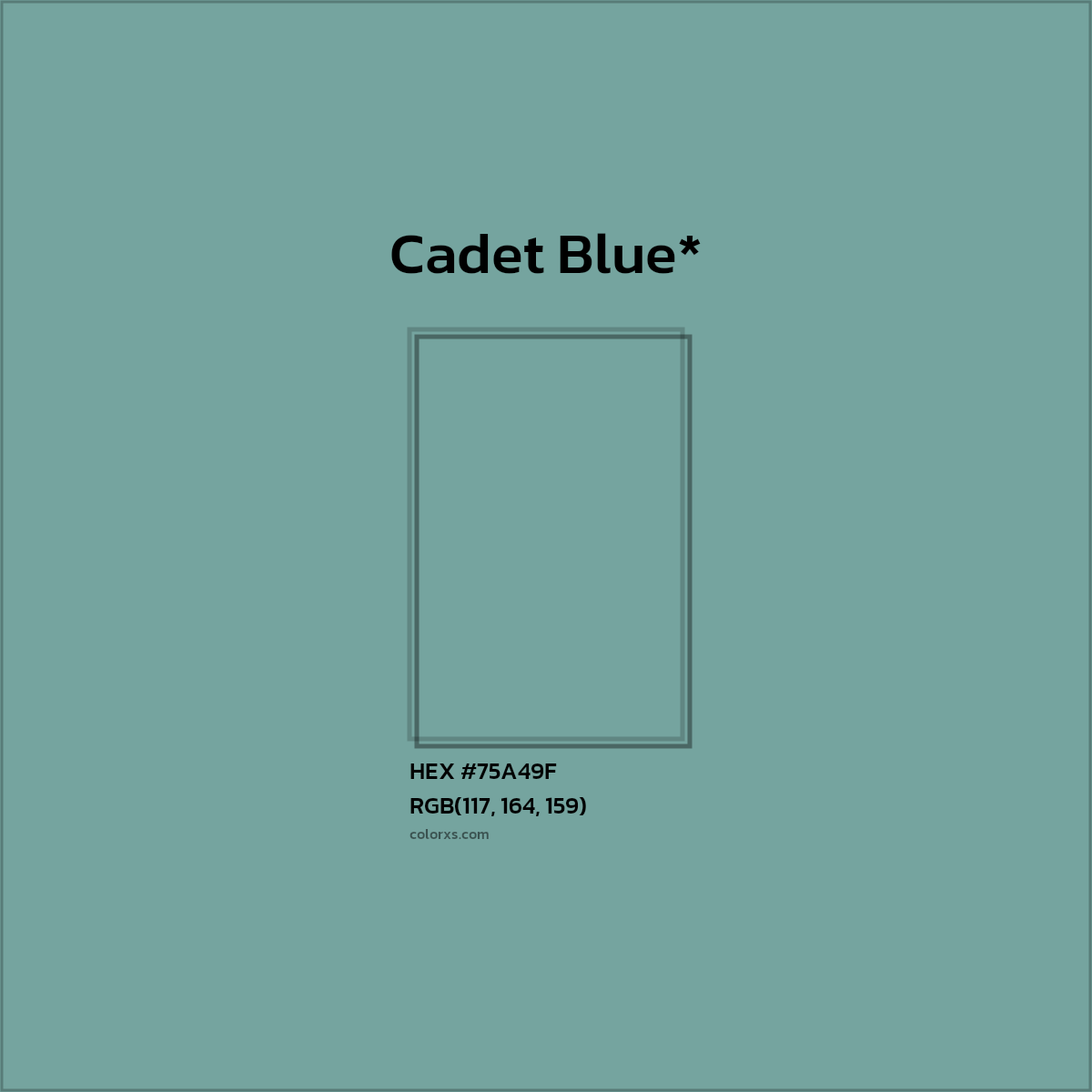 HEX #75A49F Color Name, Color Code, Palettes, Similar Paints, Images