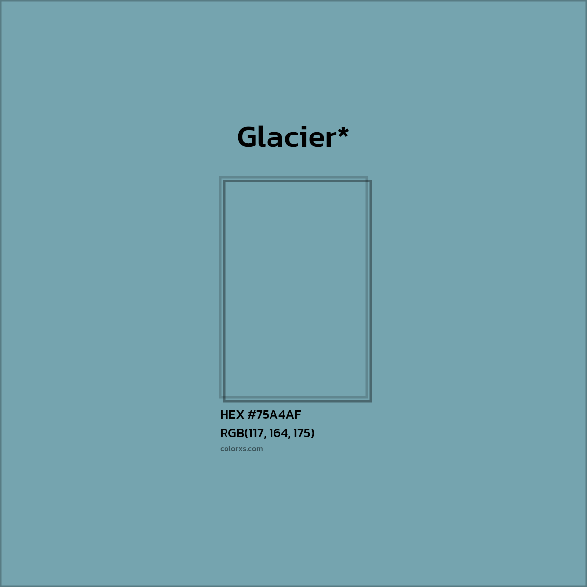 HEX #75A4AF Color Name, Color Code, Palettes, Similar Paints, Images