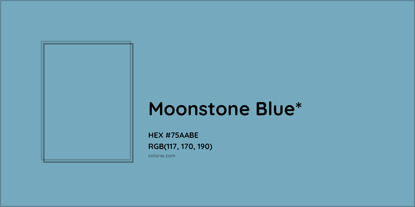 HEX #75AABE Color Name, Color Code, Palettes, Similar Paints, Images