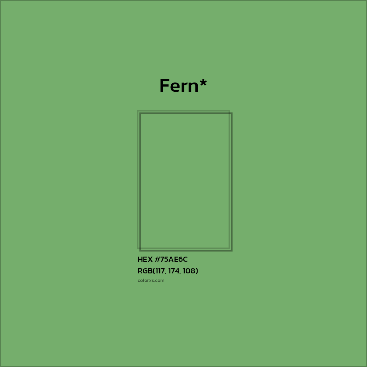 HEX #75AE6C Color Name, Color Code, Palettes, Similar Paints, Images