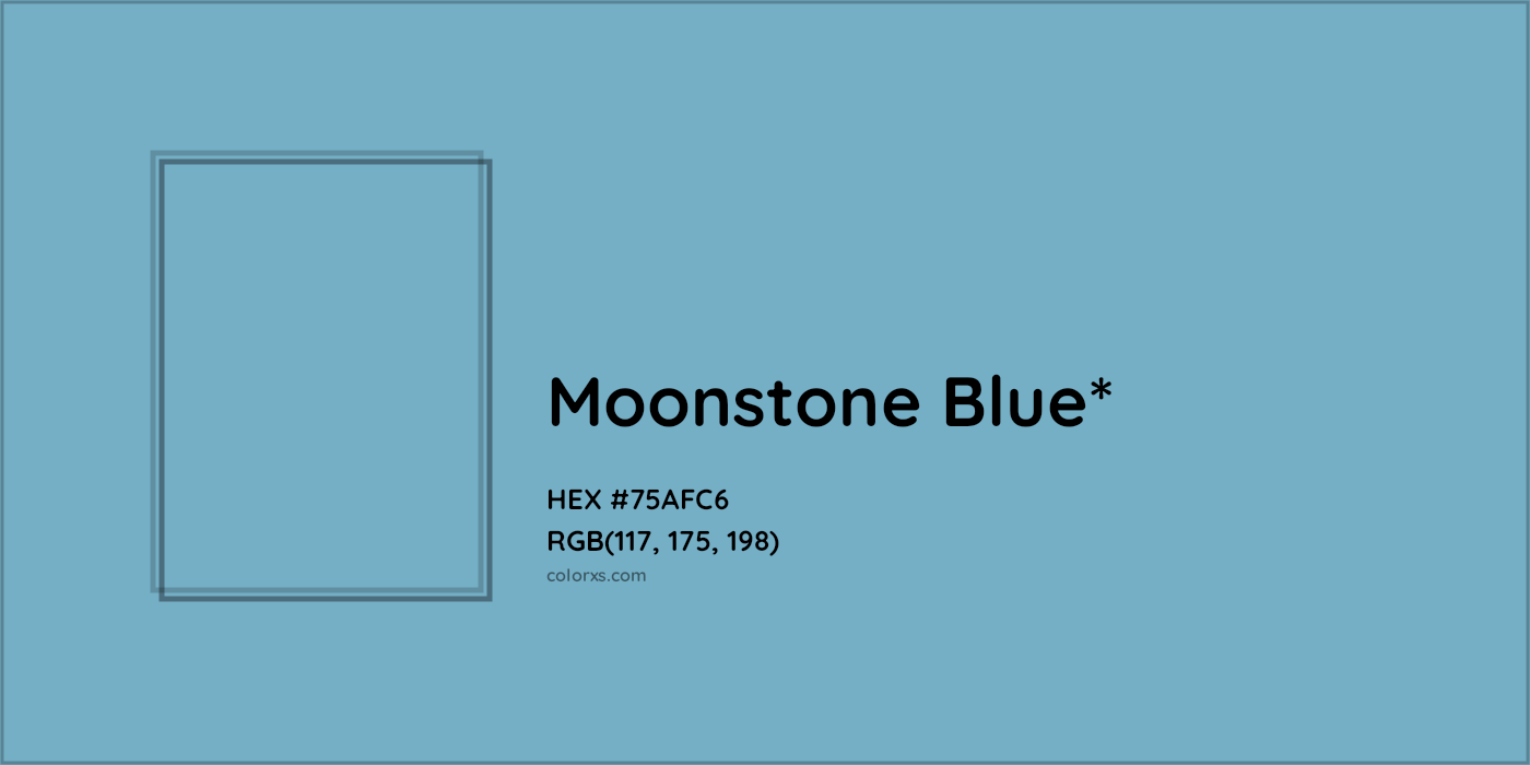 HEX #75AFC6 Color Name, Color Code, Palettes, Similar Paints, Images
