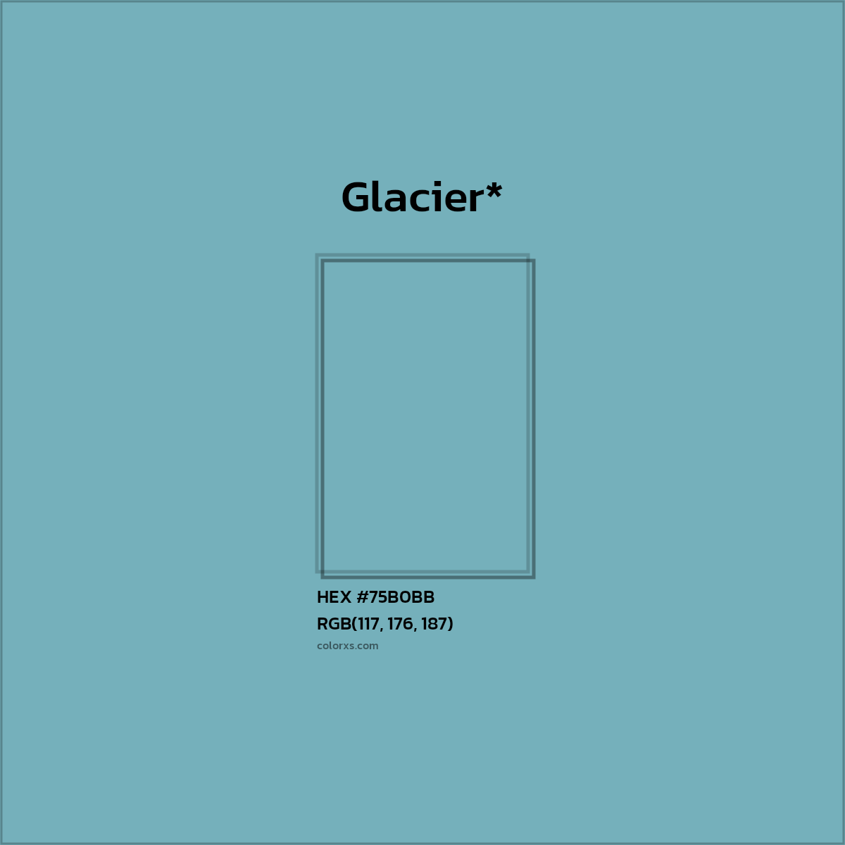 HEX #75B0BB Color Name, Color Code, Palettes, Similar Paints, Images