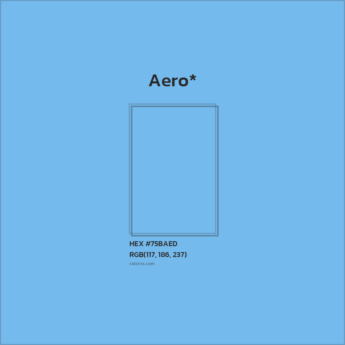 HEX #75BAED Color Name, Color Code, Palettes, Similar Paints, Images