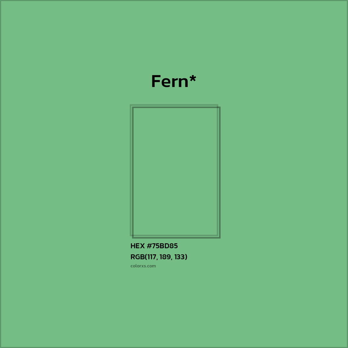 HEX #75BD85 Color Name, Color Code, Palettes, Similar Paints, Images